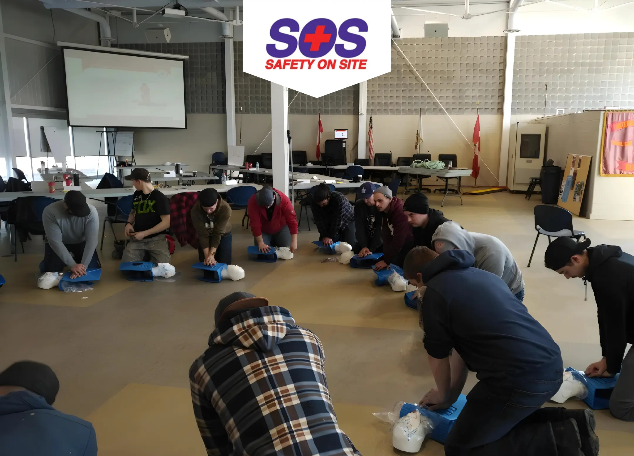 A Group of Students taking part in Basic Life Support class | SOS First Aid