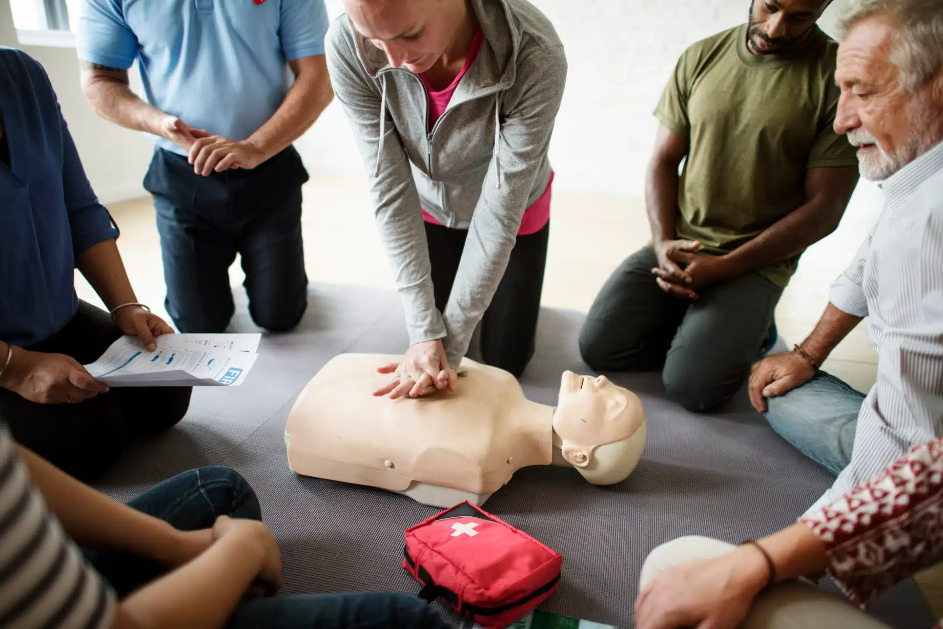 Students Learning Basic Life Support | SOS First Aid